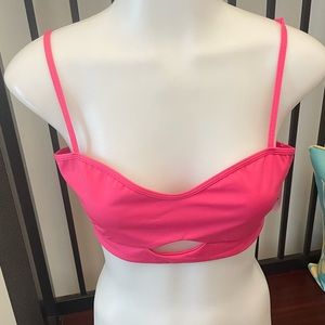 Cute NWT PacSun pink sport bra/workout top